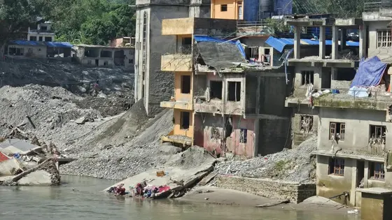 MNBC Nepal Flood Relief Mission documenting humanitarian efforts, affected communities and disaster recovery activities.