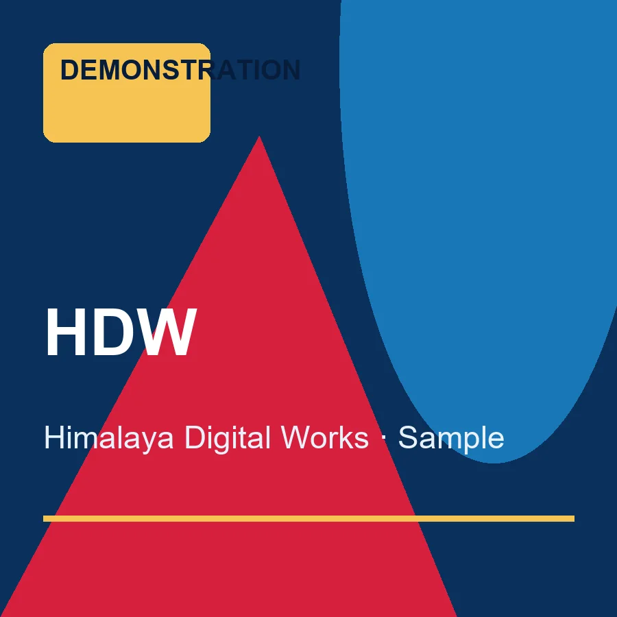 Sample artwork for HDW